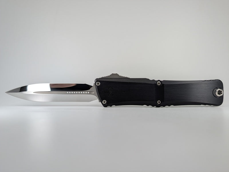 Microtech Marfione Combat Troodon LT Double Edge Mirror Polish Out the Front Knife