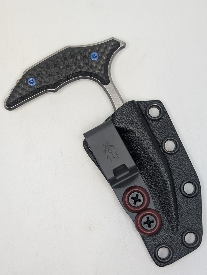Microtech Marfione Select "Bee" Stonewash Carbon Fiber Fixed Blade Knife