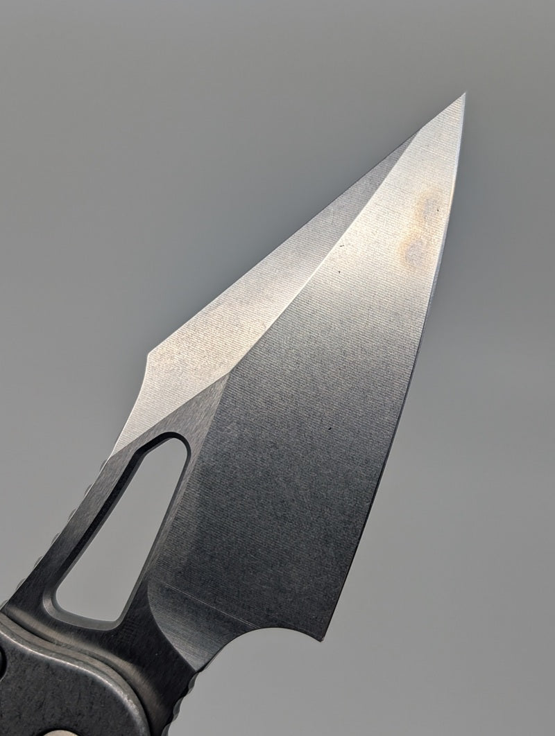 Microtech Marfione Select M-Stitch RAM-LOK Titanium Stonewash Folding Knife