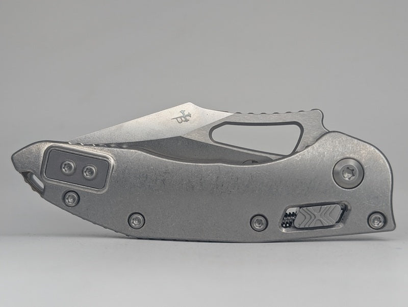 Microtech Marfione Select M-Stitch RAM-LOK Titanium Stonewash Folding Knife