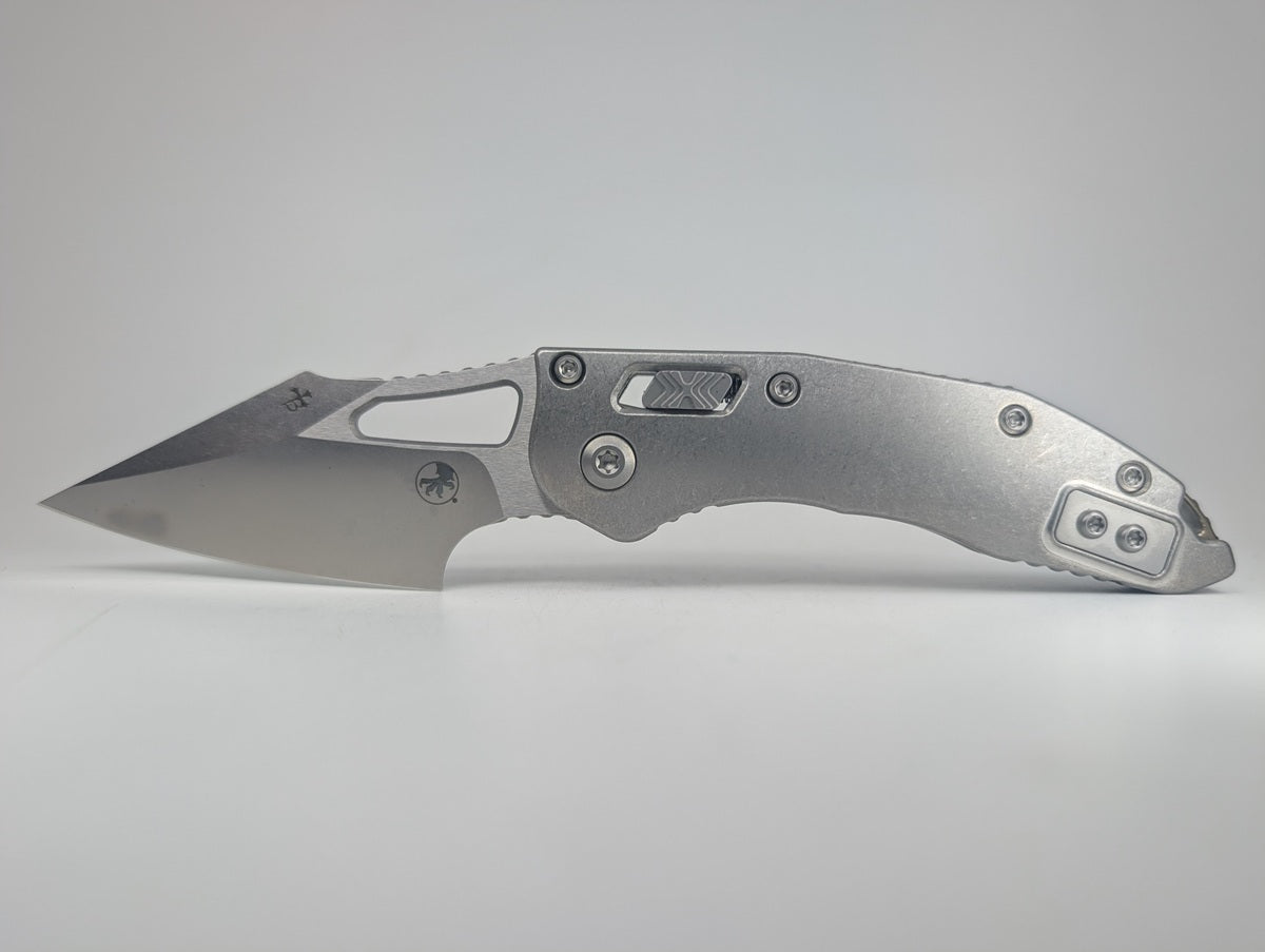Microtech Marfione Select M-Stitch RAM-LOK Titanium Stonewash Folding Knife