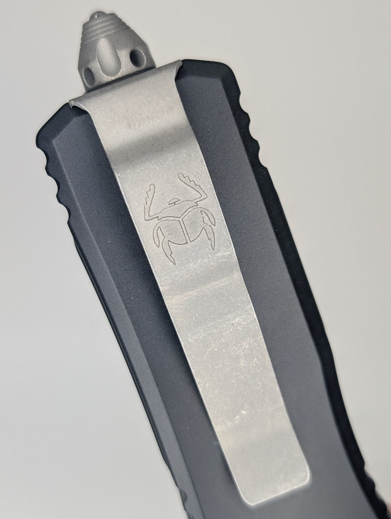 Microtech Scarab II Gen III Executive Black Tanto Apocalyptic Out the Front Knife