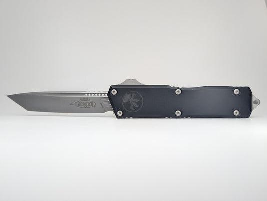 Microtech Scarab II Gen III Executive Black Tanto Apocalyptic Out the Front Knife