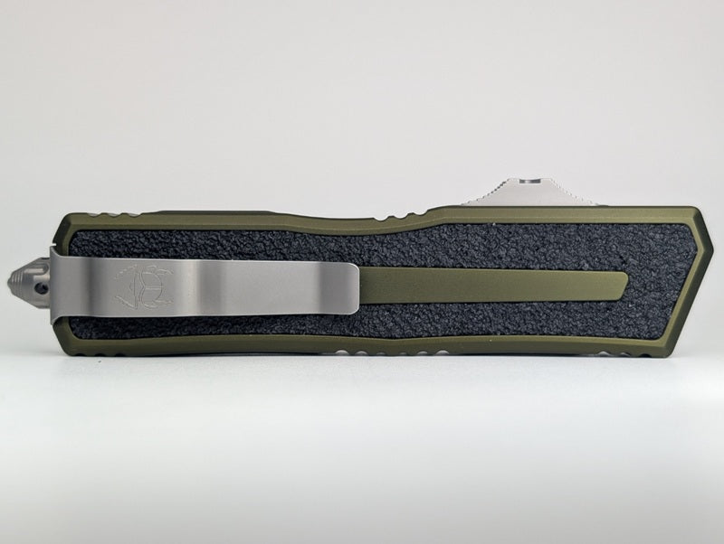 Microtech Scarab II S/E Gen III OD Green Stonewash Out the Front Knife
