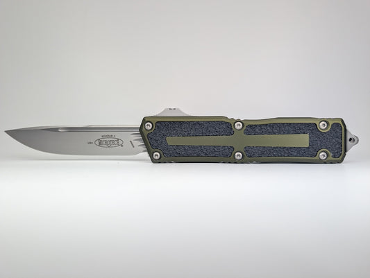Microtech Scarab II S/E Gen III OD Green Stonewash Out the Front Knife
