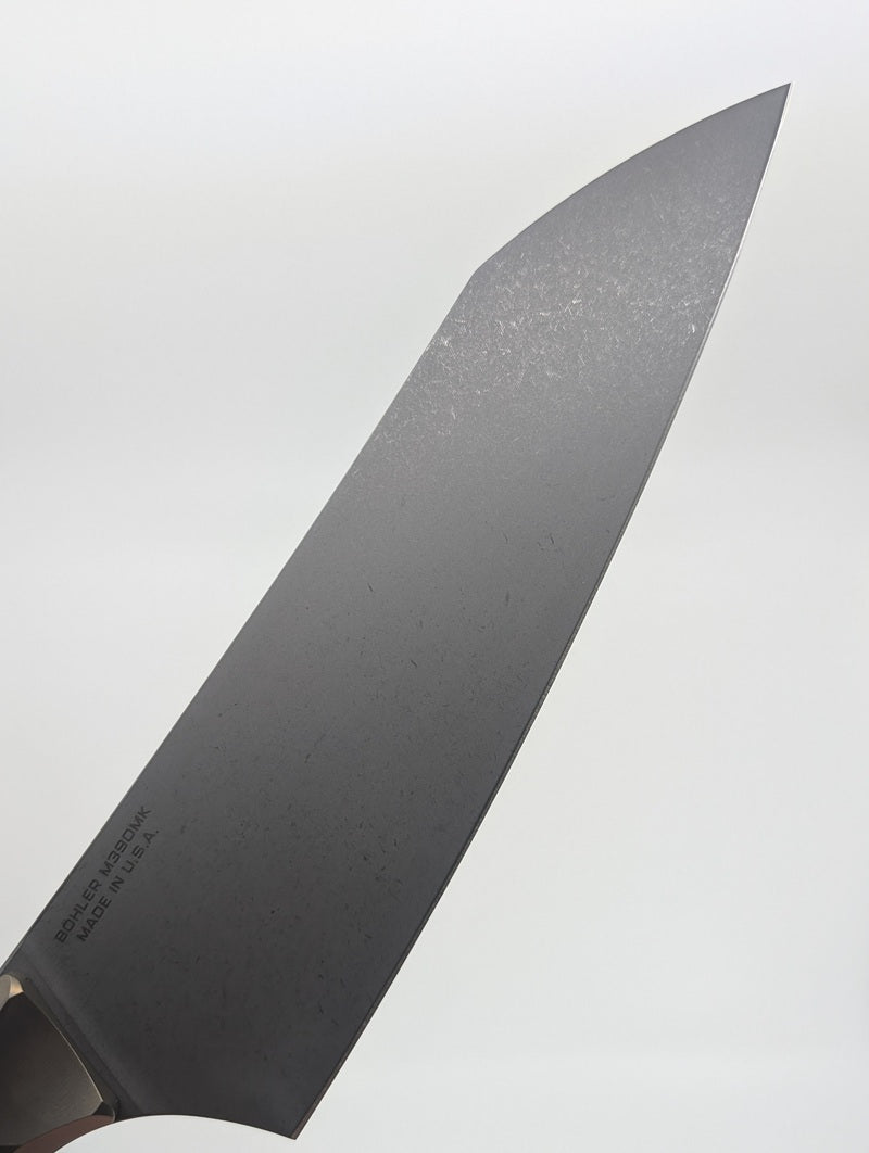 Microtech Signature Series Chef Knife 8" Carbon Fiber / Bronzed Bolster DLC Kitchen Knife