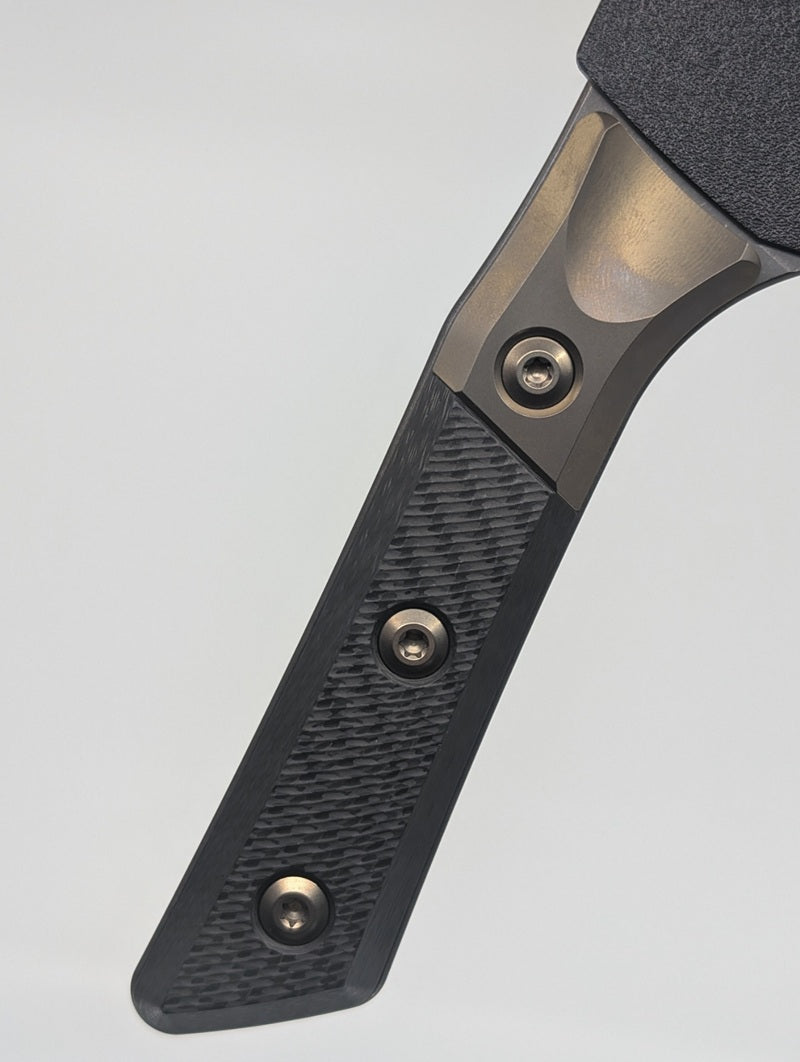 Microtech Signature Series Chef Knife 8" Carbon Fiber / Bronzed Bolster DLC Kitchen Knife