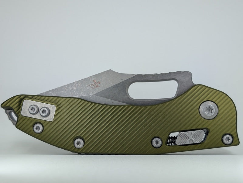 Microtech Stitch RAM-LOK S/E Fluted OD Green Apocalyptic Folding Knife