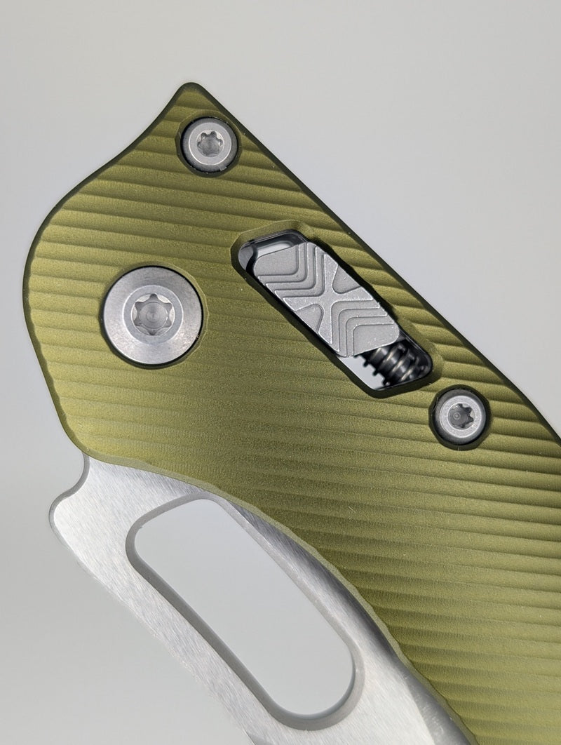 Microtech Stitch RAM-LOK S/E Fluted OD Green Apocalyptic Folding Knife