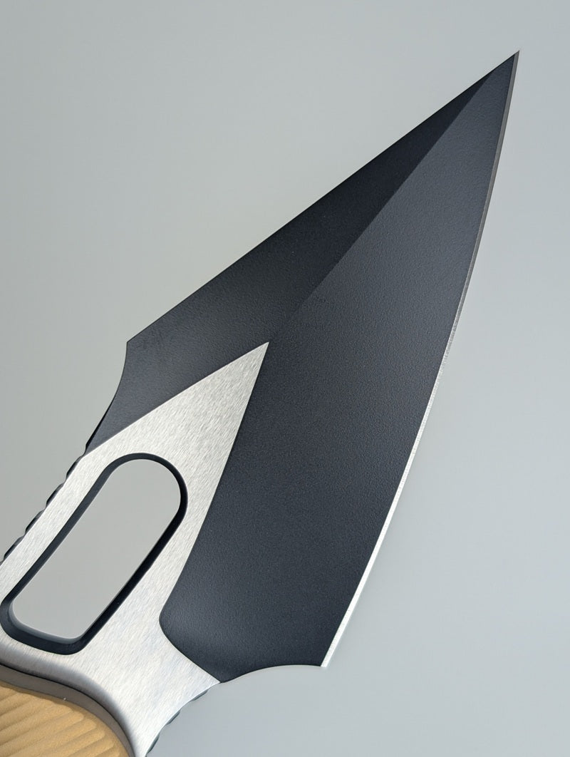 Microtech Stitch RAM-LOK S/E Fluted Tan Folding Knife