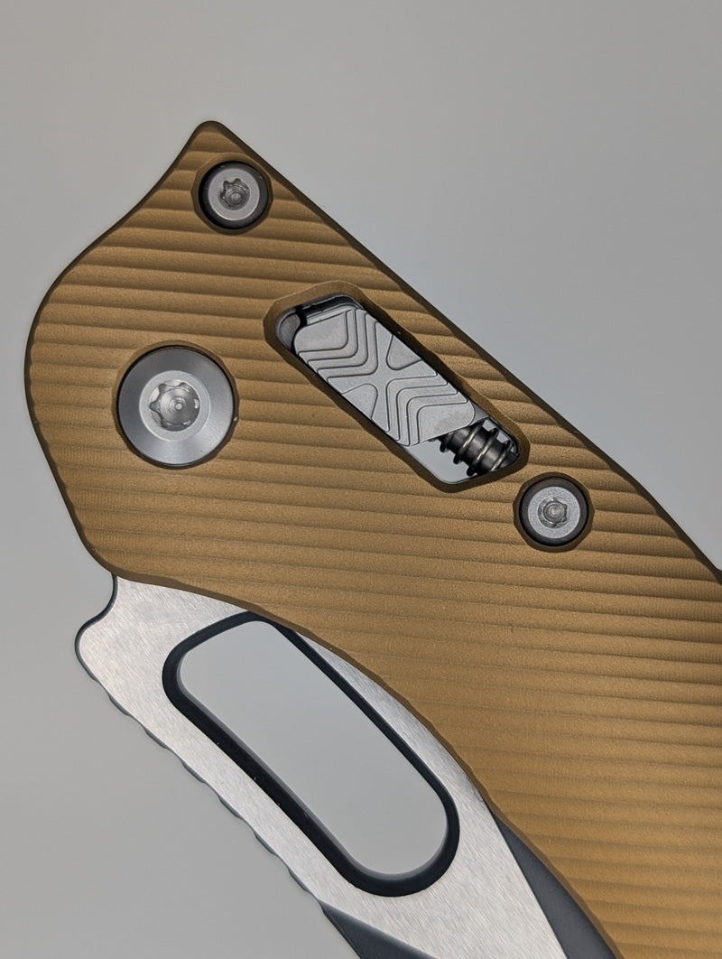 Microtech Stitch RAM-LOK S/E Fluted Tan Folding Knife