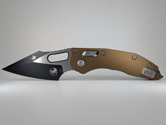 Microtech Stitch RAM-LOK S/E Fluted Tan Folding Knife