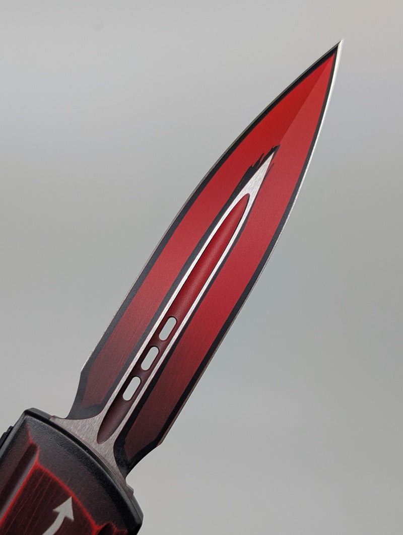 Microtech x Surefire Luminary ZBP D/E Signature Series "Deadpool" Out the Front Knife