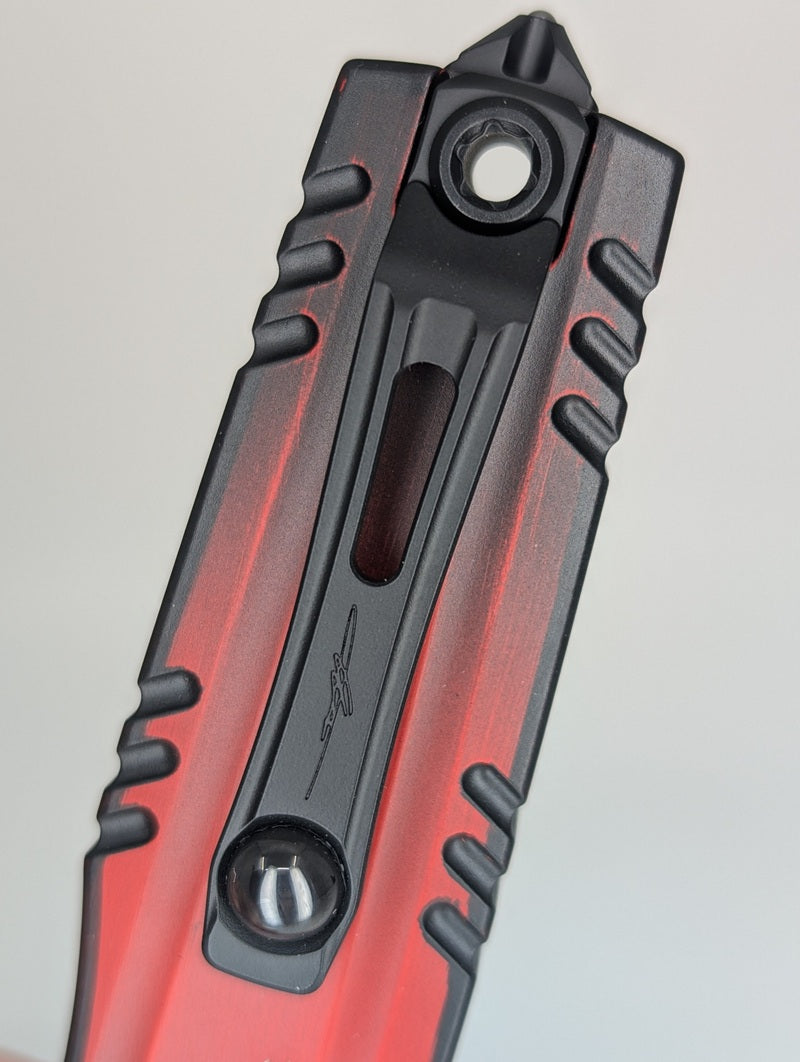 Microtech x Surefire Luminary ZBP D/E Signature Series "Deadpool" Out the Front Knife