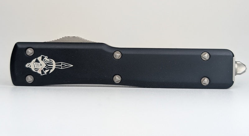*Consignment* Microtech UTX-70 Hellhound Apocalyptic Out the Front Knife