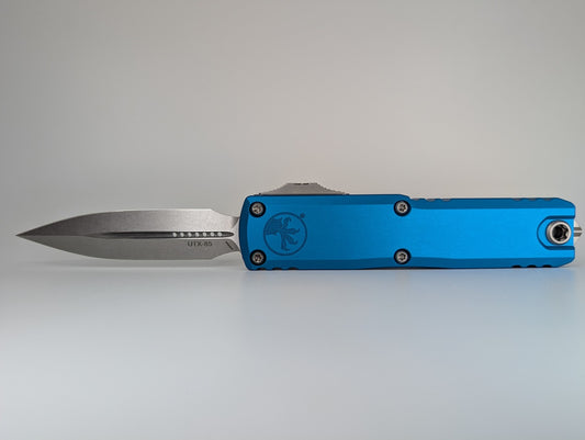 Microtech UTX-85 Gen III D/E Blue Stonewash Out the Front Knife