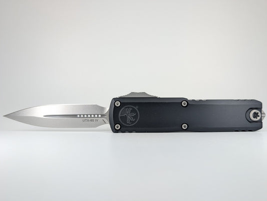 Microtech UTX-85 Gen IV D/E Black Stonewash Out the Front Knife