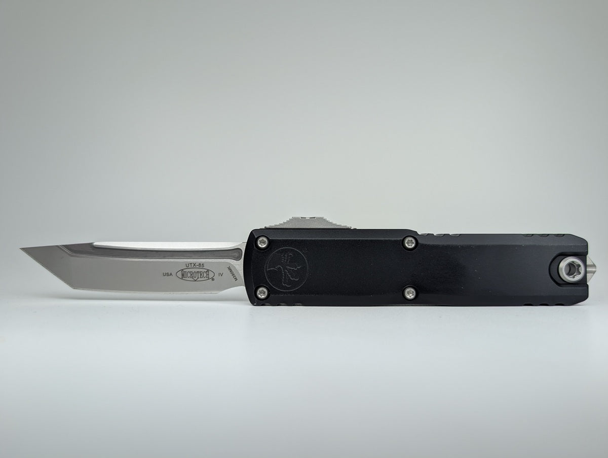 Microtech UTX-85 T/E Gen IV Black Stonewash Out the Front Knife