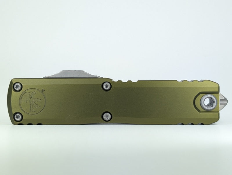 Microtech UTX-85 Gen IV D/E OD Green Apocalyptic Out the Front Knife