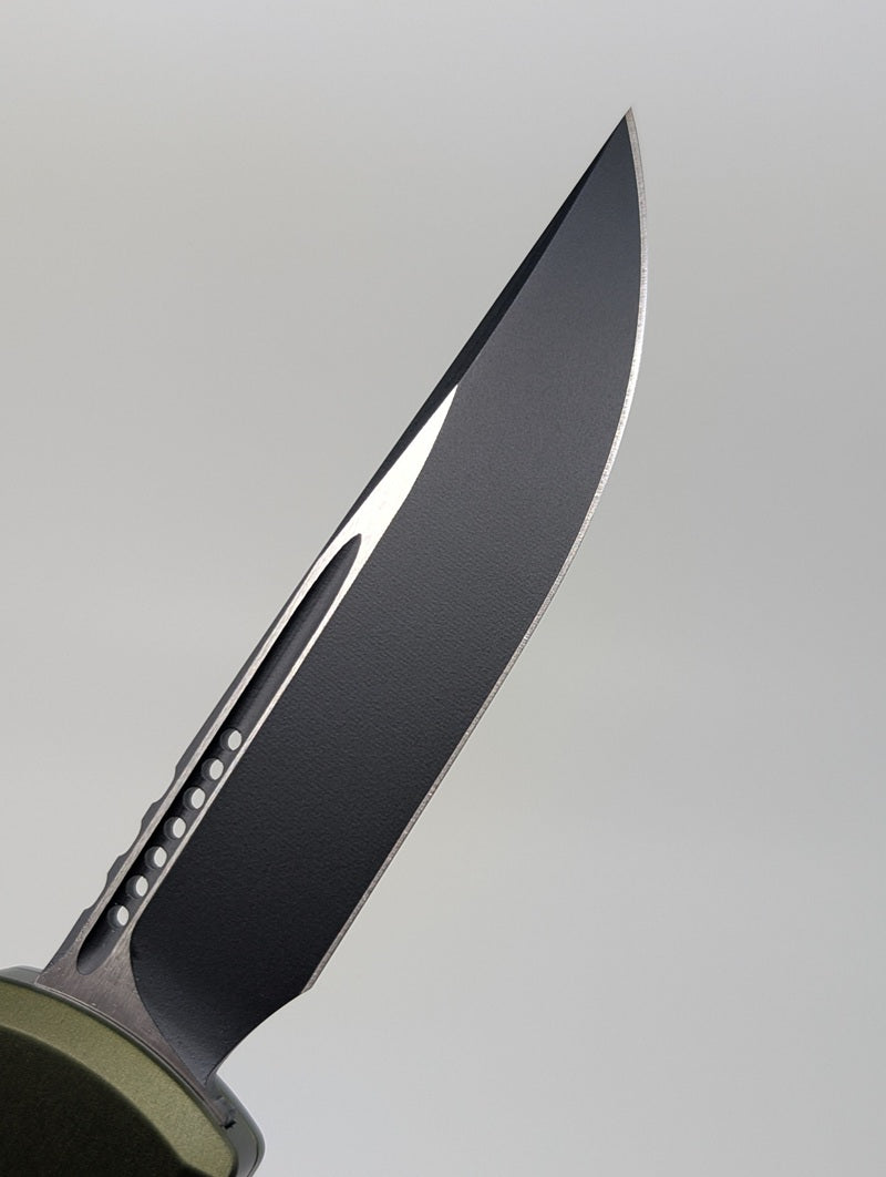 Microtech UTX-85 S/E Gen IV OD Green DLC Out the Front Knife