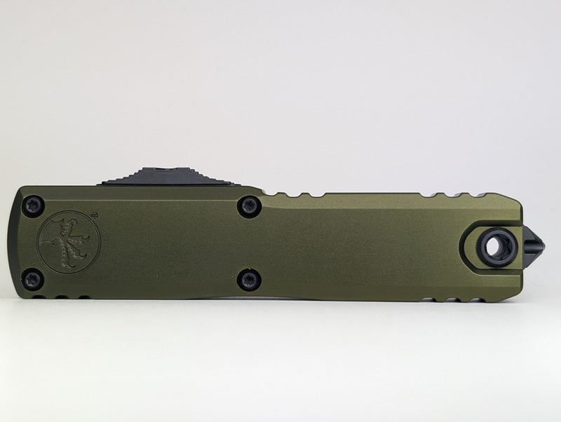 Microtech UTX-85 S/E Gen IV OD Green DLC Out the Front Knife