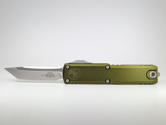 Microtech UTX-85 T/E Gen IV OD Green Stonewash Out the Front Knife