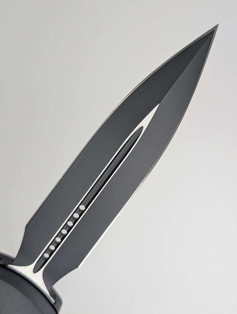 Microtech UTX-85 D/E Gen IV Black Tactical DLC Out the Front Knife