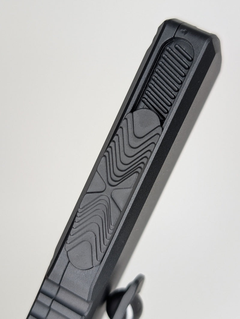 Microtech UTX-85 D/E Gen IV Black Tactical DLC Out the Front Knife