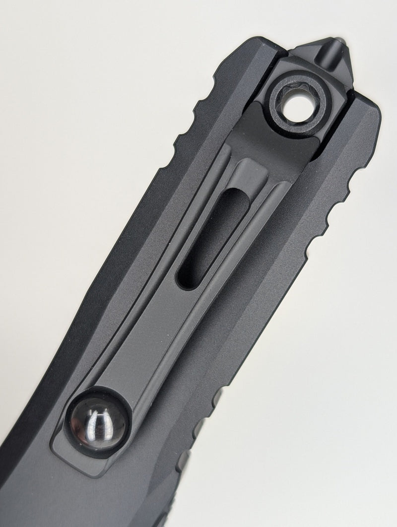 Microtech UTX-85 D/E Gen IV Black Tactical DLC Out the Front Knife