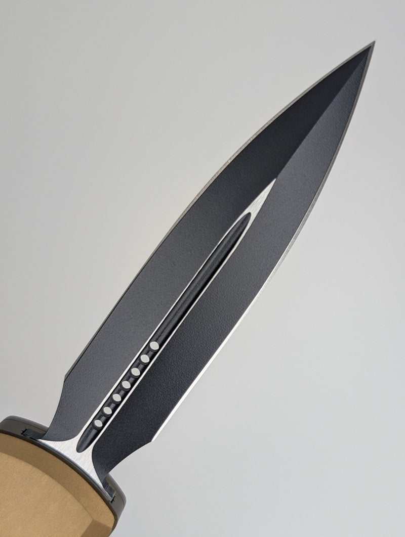 Microtech UTX-85 D/E Gen IV Tan Tactical DLC Out the Front Knife