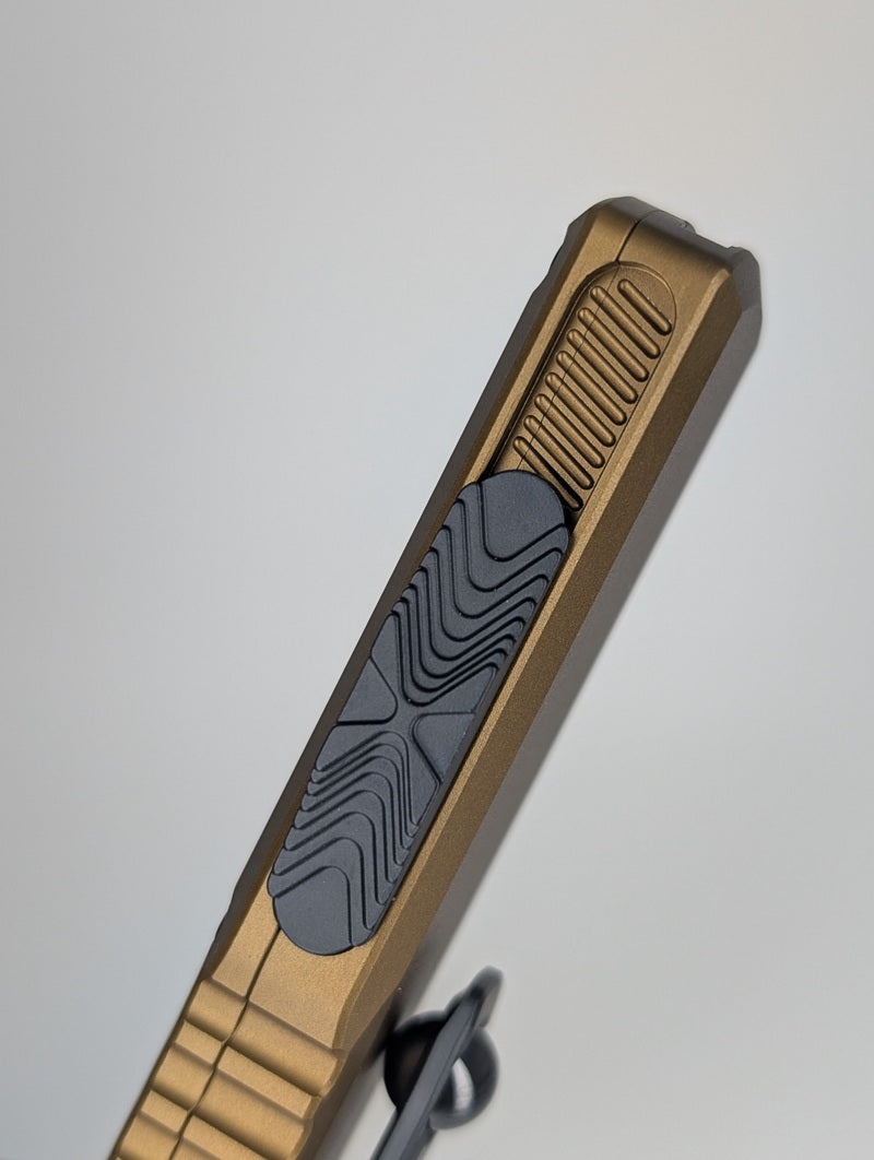 Microtech UTX-85 D/E Gen IV Tan Tactical DLC Out the Front Knife