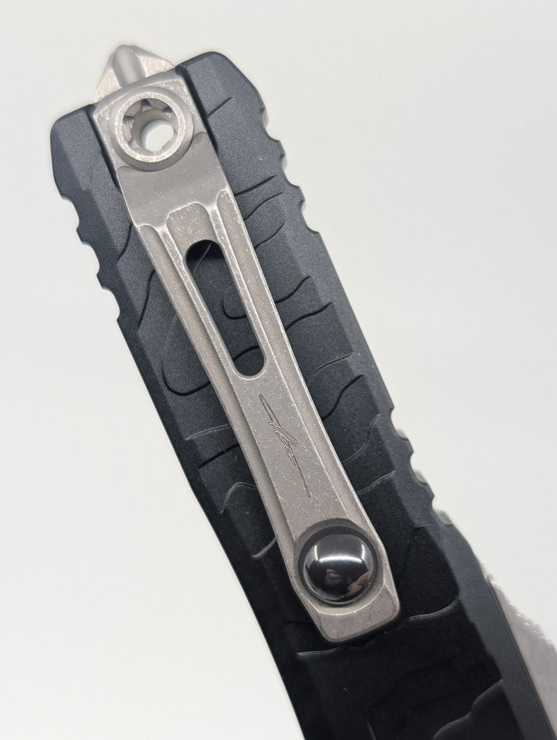 Microtech UTX-85 Gen IV Signature Series Topographic Black Out the Front Knife