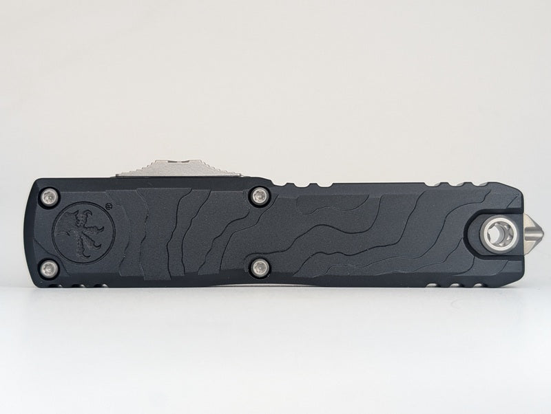 Microtech UTX-85 Gen IV Signature Series Topographic Black Out the Front Knife