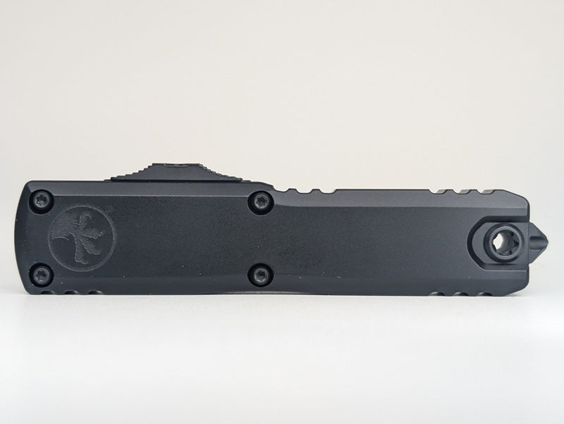 Microtech UTX-85 S/E Gen IV Black Tactical Partial Serrated Out the Front Knife