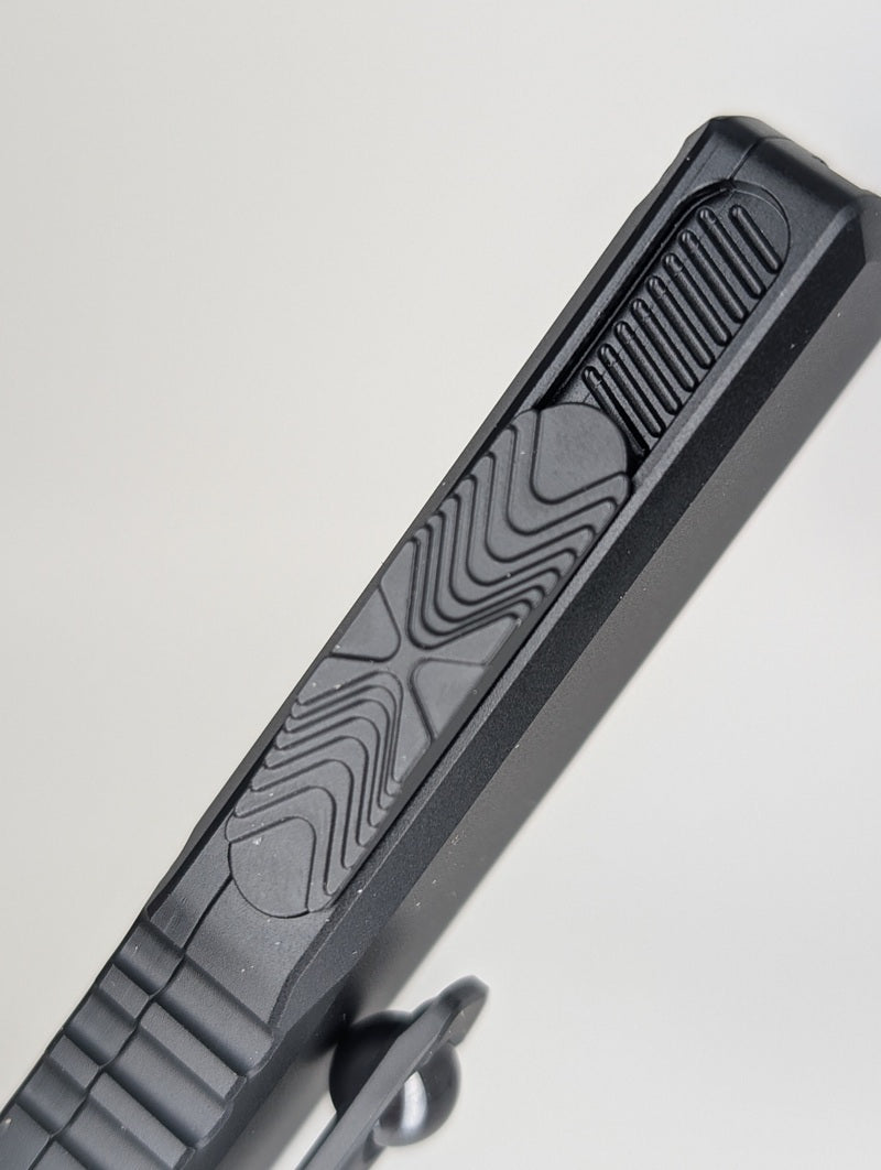 Microtech UTX-85 D/E Gen IV Tactical Full Serrated Out the Front Knife