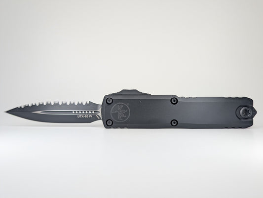 Microtech UTX-85 D/E Gen IV Tactical Full Serrated Out the Front Knife