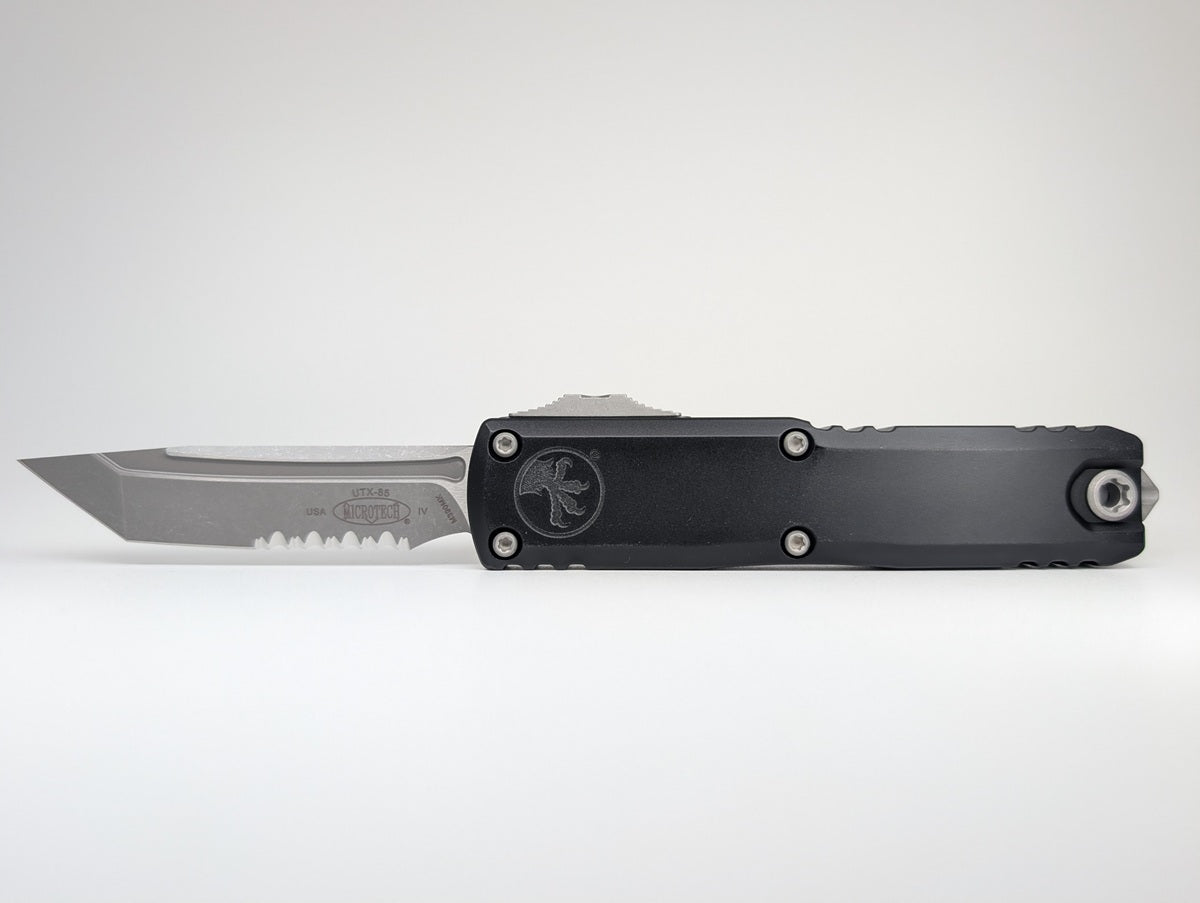 Microtech UTX-85 T/E Gen IV Apocalyptic Partial Serrated Out the Front Knife