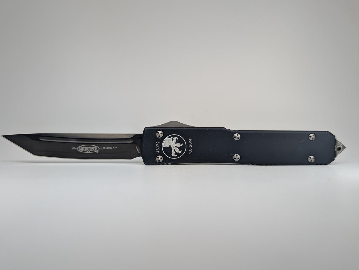 *Consignment* Microtech Ultratech 2014 Black Elmax Out the Front Knife
