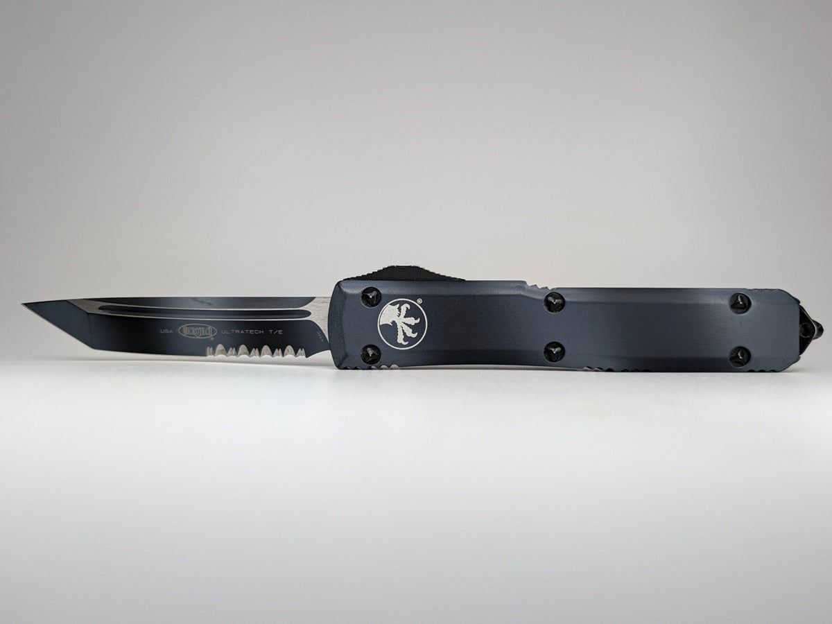 *Consignment* Microtech Ultratech Black & Grey Cerakote Out the Front Knife