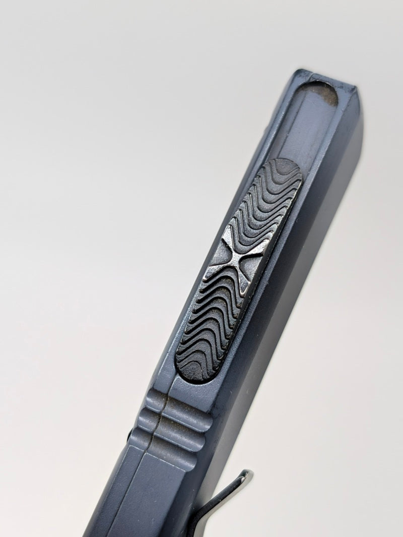 *Consignment* Microtech Ultratech Black & Grey Cerakote Out the Front Knife