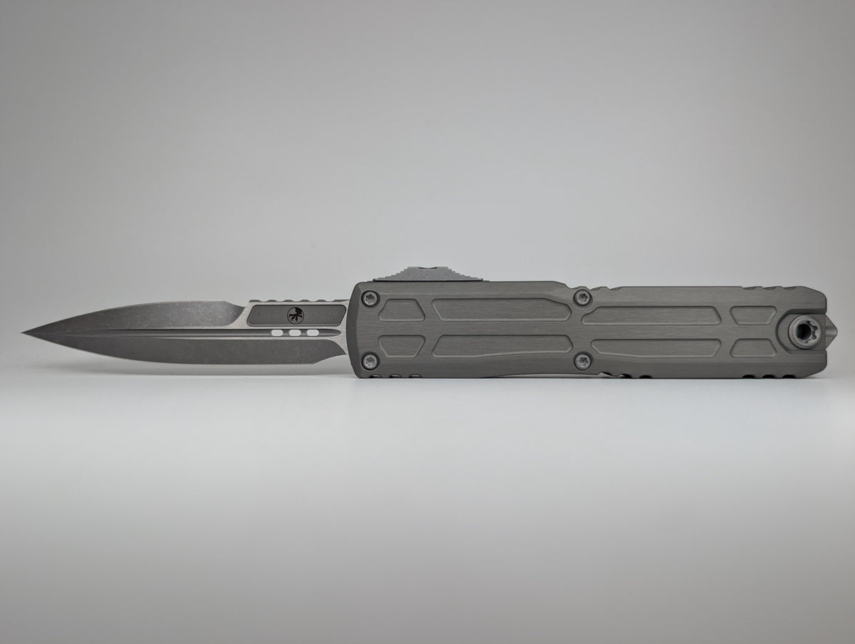Microtech Ultratech EX ZBP Bayonet Natural Clear Apocalyptic Out the Front Knife
