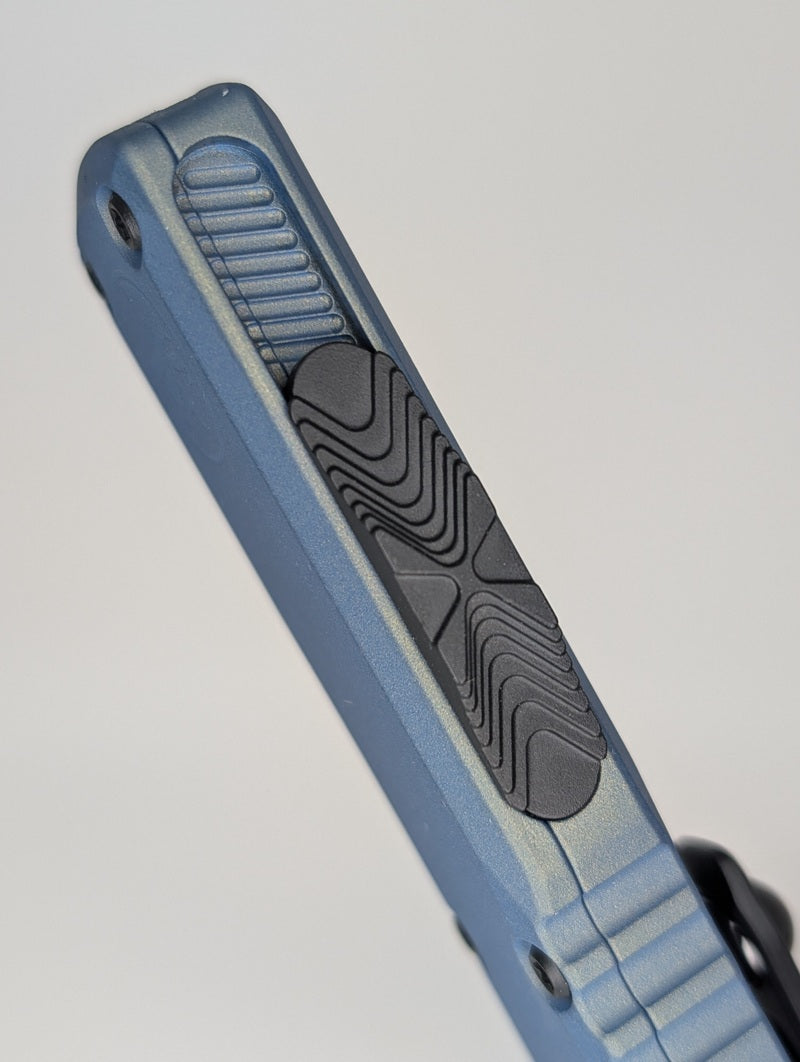 Microtech Ultratech T/E Gen IV Caspian Blue Out the Front Knife