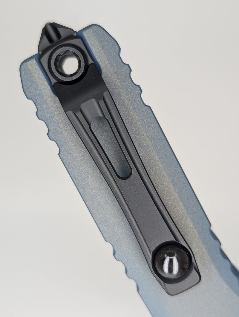 Microtech Ultratech T/E Gen IV Caspian Blue Out the Front Knife