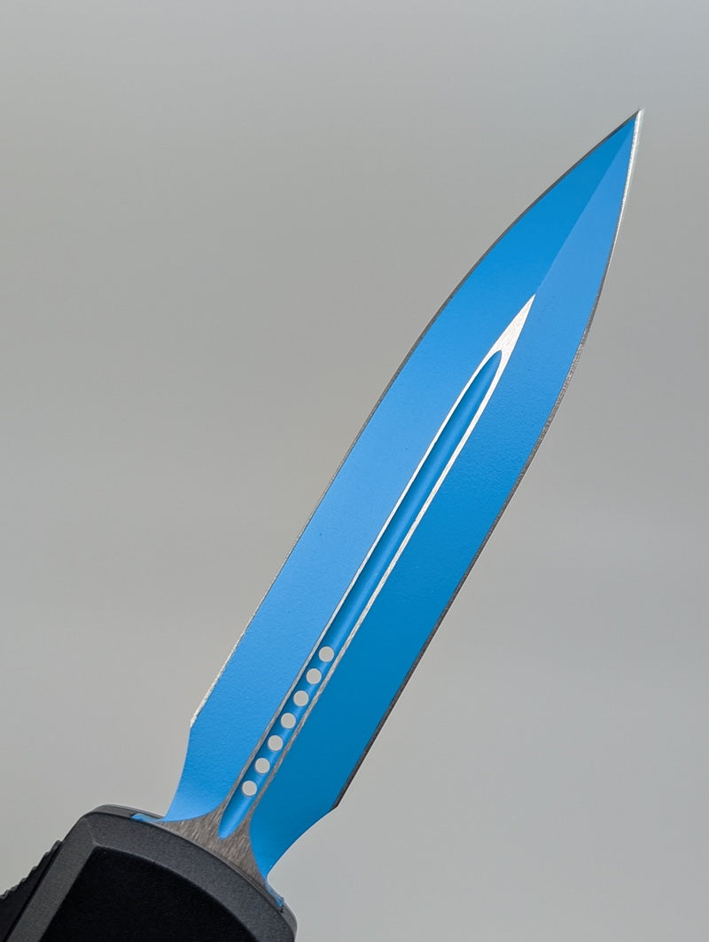 Microtech Ultratech Gen IV D/E Blue Jedi Knight Out the Front Knife