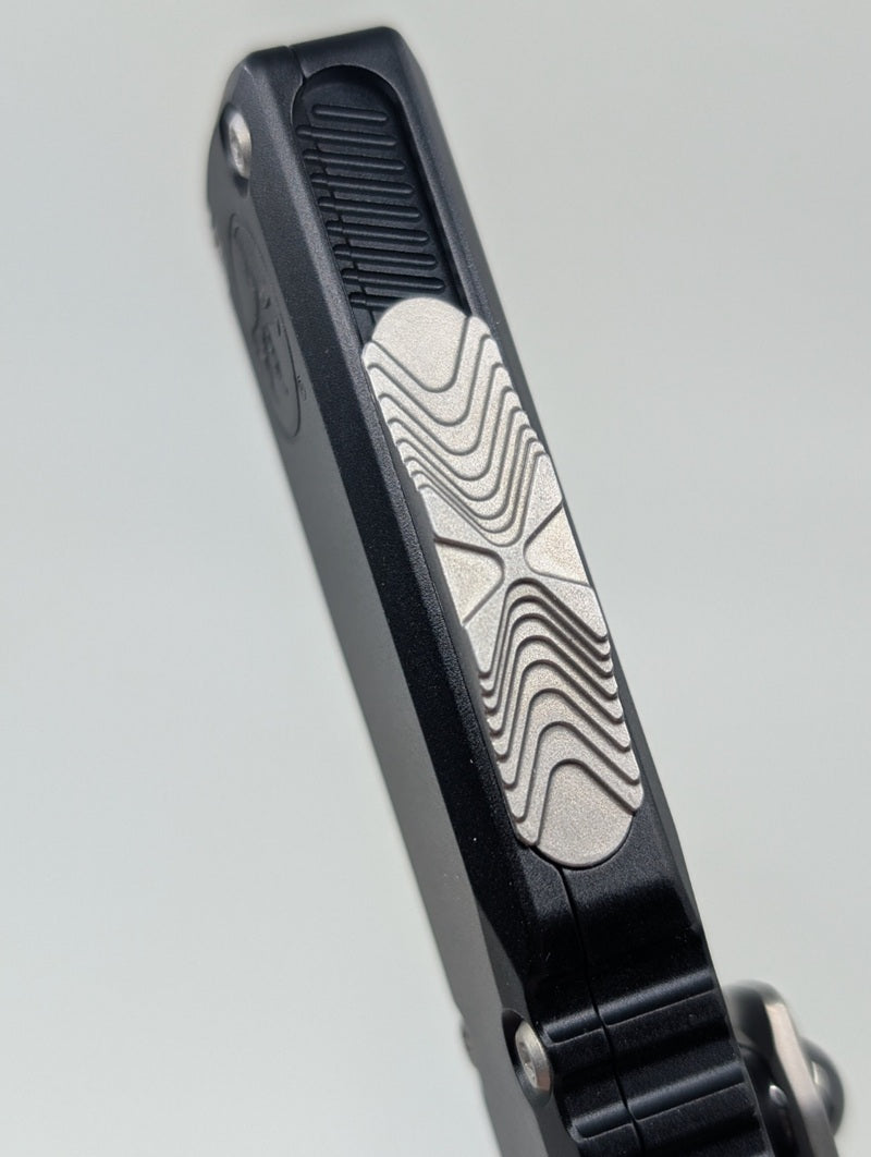 Microtech Ultratech Gen IV Double Edge Partial Serrated Stonewash Out the Front Knife