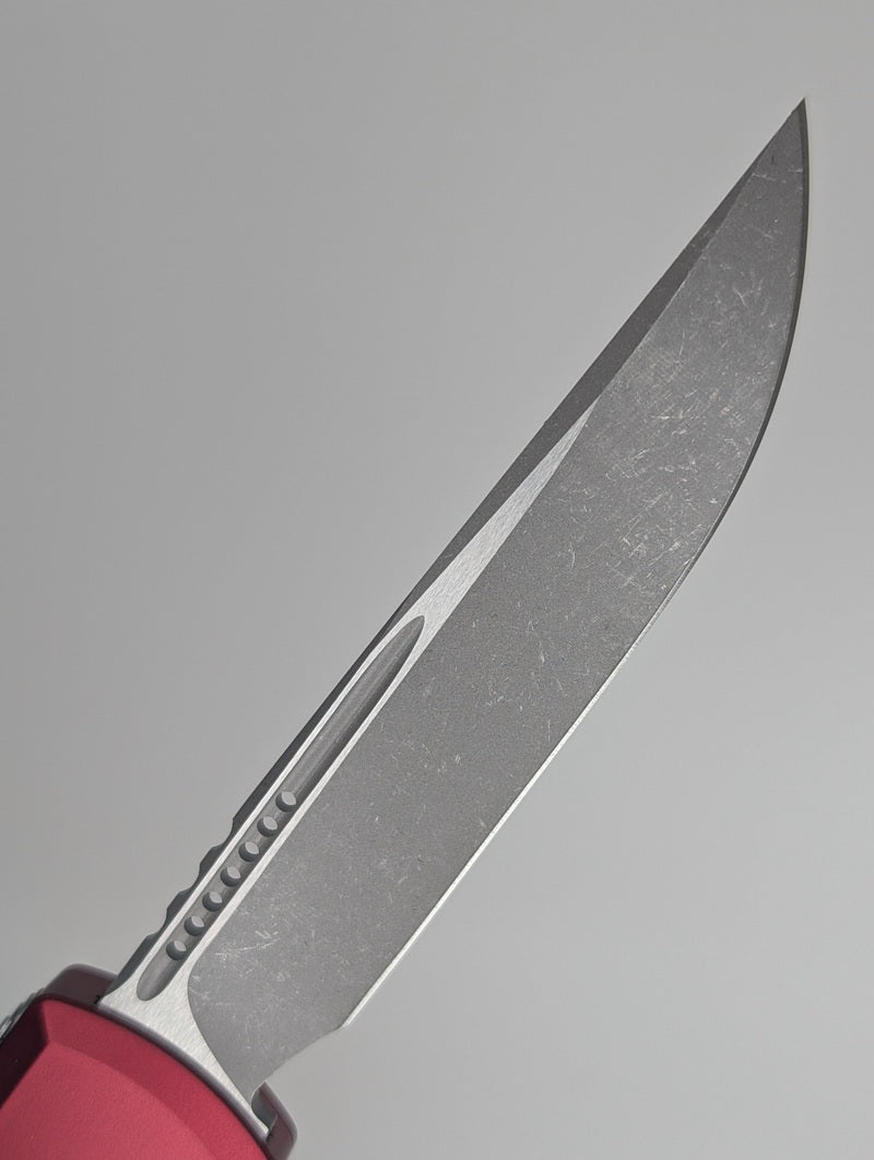 Microtech Ultratech Gen IV S/E Merlot Apocalyptic Out the Front Knife