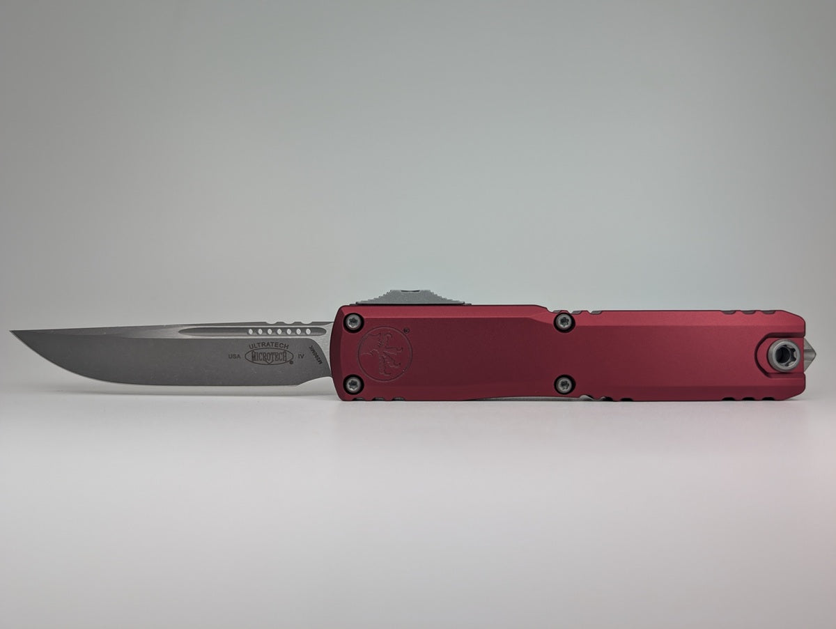 Microtech Ultratech Gen IV S/E Merlot Apocalyptic Out the Front Knife