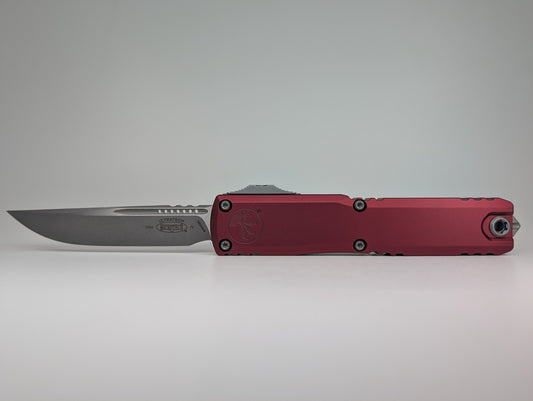 Microtech Ultratech Gen IV S/E Merlot Apocalyptic Out the Front Knife