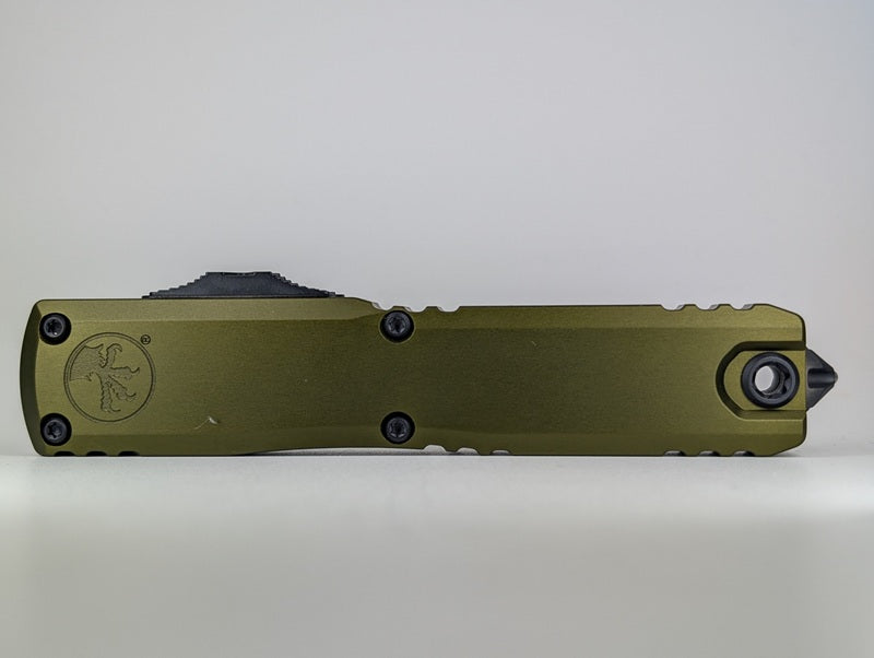 Microtech Ultratech D/E Gen IV OD Green DLC Black Out the Front Knife