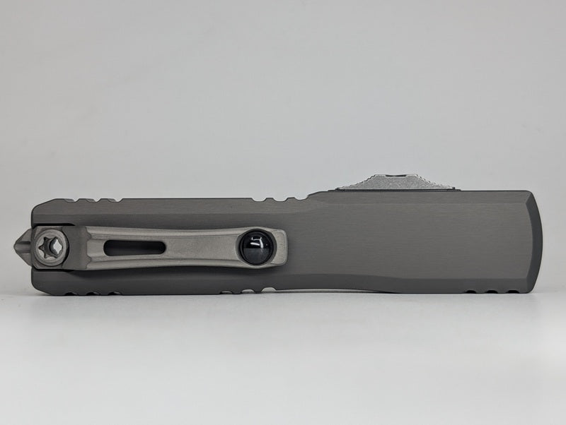 Microtech Ultratech Gen IV Natural Clear Single Edge Apocalyptic Out the Front Knife